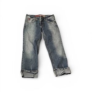 Y2K Mudd Juniors Size 3 Low Rise Rolled/Cropped and Cuffed Jeans